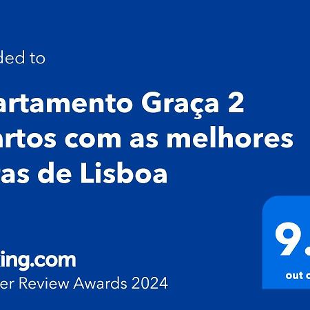 Apartamento Graca 2 Quartos Com As Melhores Vistas De Lisboa מראה חיצוני תמונה